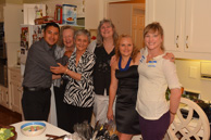 Jan hosted a bridal shower for Brett and Juan Carlos in May of 2013.  Here she is shown with (left to right) Juan Carlos, Barbara Bradshaw, Janet, Claudia Gimson, Brett, and Debra Gimson.