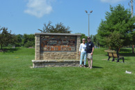 Jan and Bill at the Decorah Fish Hatchery, home of the Decorah eagles.