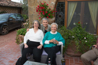Carol, Jan, and Diane at the Scaramella villa in Montepulciano Italy.