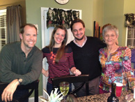 Thanksgiving 2012.  With John, Julie, and Dan at John and Sharon's home.