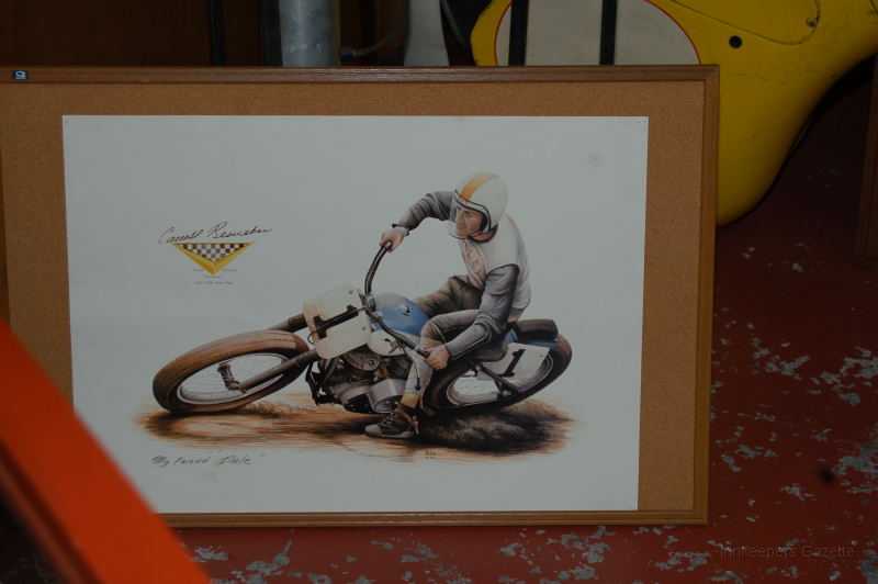 wheelsThruTime0006.JPG - Drawing of Carroll Resweber in action on a dirt track.